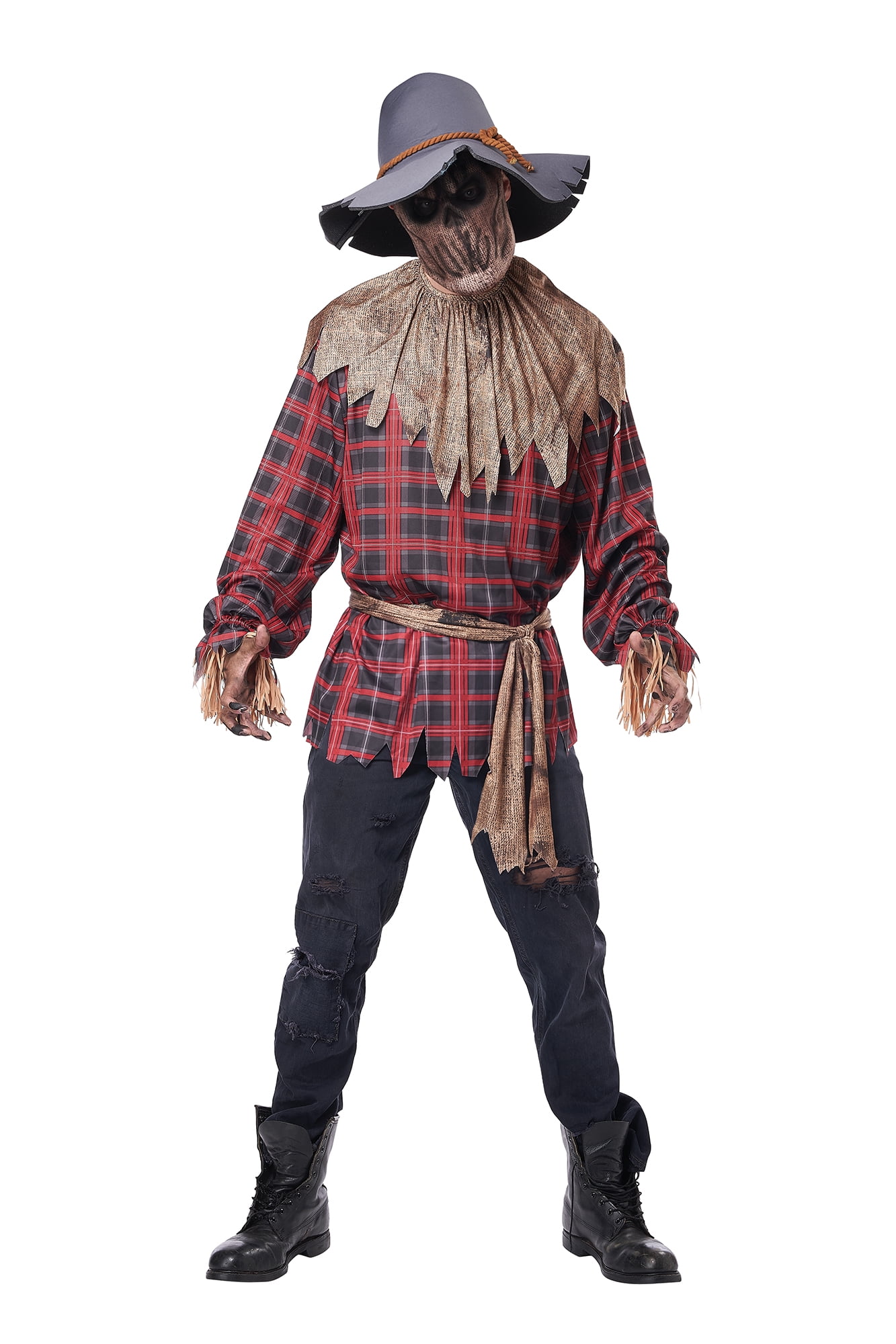 Way to Celebrate Halloween Men Scarecrow Costume Large - Walmart.com