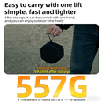 thumbnail image 5 of M altemura 6500W Portable Camping Stove, Folding Windproof Gas Burner with Electronic Ignition & 100cm Hose, Stainless Steel Backpacking Stove for Camping Hiking Outdoor Cooking, 5 of 10