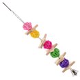 thumbnail image 2 of Parrot Chewing Toy Wooden Parrot Toy Parrot Cage Bite Toy Bird Chewing Toy Parrot Cage Hanging Toy, 2 of 9