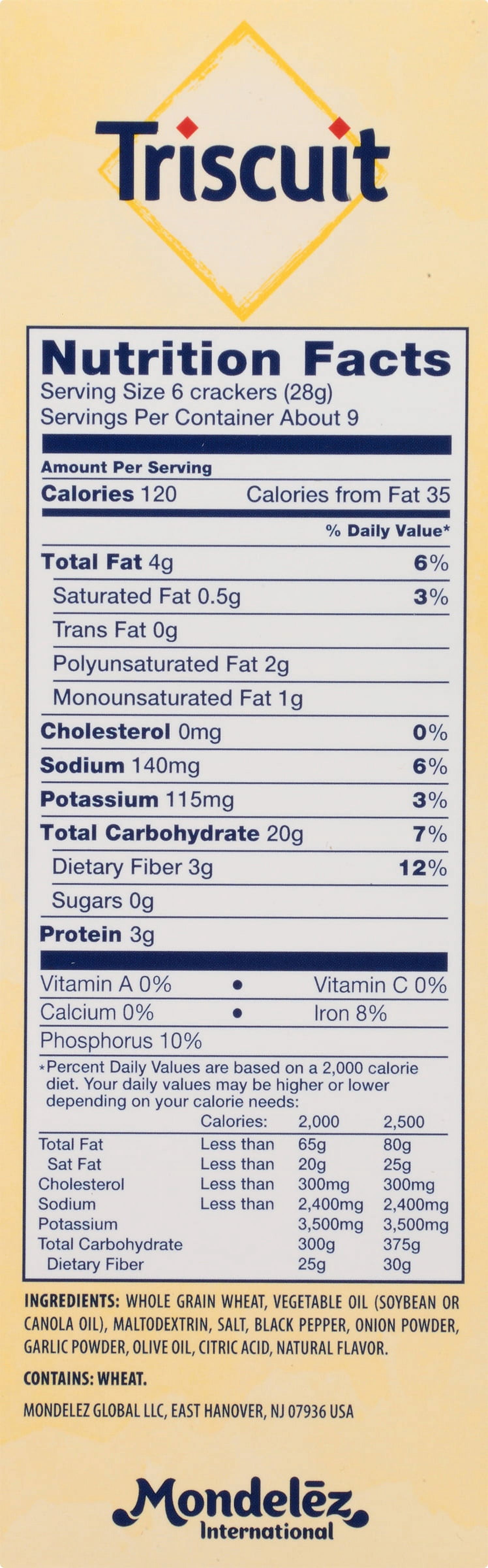 Nabisco Triscuit Cracked Pepper & Olive Oil Crackers, 9 Oz.