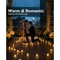 thumbnail image 6 of Homemory 24Pack Flickering Flameless Votive Candles, Battery Operated LED Tealight for Wedding, Outdoor, Table, Festival (Warm White,Battery Included), 6 of 8