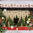 thumbnail image 3 of Sm:)e Pine Tree Cat Christmas Doormat 17x29 Inch, Non Slip Linen Door Mat Inside Washable Entryway Carpet Rug for Porch Patio Hallway, 3 of 8