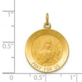 thumbnail image 2 of 14K Yellow Gold Charm Pendant Themed 26 mm 19 Saint Theresa Medal, 2 of 3