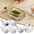 thumbnail image 3 of Plat Mignon en Verre Cristal pour Assaisonnement et Trempette de Chat, 3 of 8