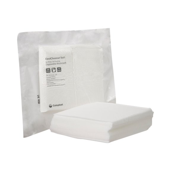Bedside-Care EasiCleanse Bath Wipe or Washcloth 7-9/10 x 7-9/10" COI7055CS, 1 Pack 30 Wipes
