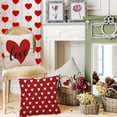 thumbnail image 6 of Valentines Pillow Covers 18X18 Set of 4, Love Heart Valentine Throw Pillow Covers Wedding Cushion Case Decoration for Sofa Couch Bed, 6 of 6