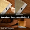 thumbnail image 6 of Flat Book Light with Smart Display,1200mAh Rechargeable Battery,3 Color Modes(White/Natural/Warm),Dimmable Brightness & Timer,Clip-On Full Page Panel Light for Night Reading, 6 of 8