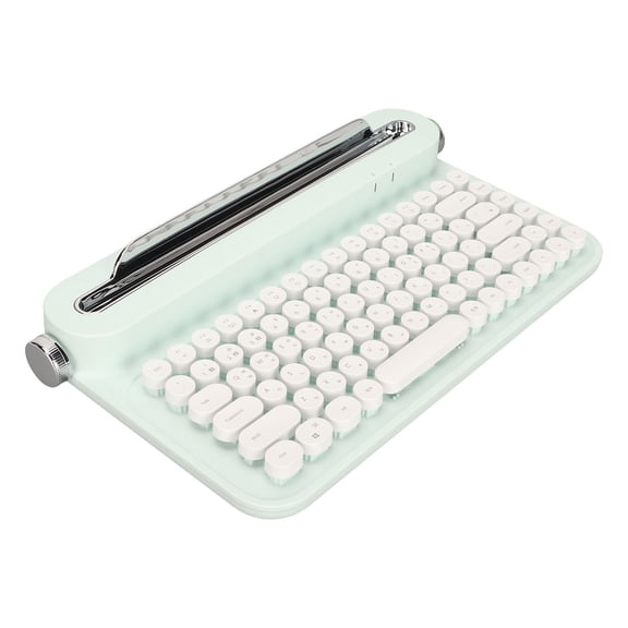 Clavier Vintage Rétro, Design Compact avec Portée de 33 Pieds pour Tablette Téléphone Intelligent PC WindowsIOS Mac Rose, Design Moderne, Distance de Fonctionnement de 10m