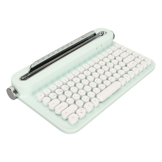 Clavier Vintage Rétro, Design Compact avec Portée de 33 Pieds pour Tablette Téléphone Intelligent PC WindowsIOS Mac Rose, Design Moderne, Distance de Fonctionnement de 10m