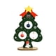 thumbnail image 3 of Árbol de Navidad de escritorio con adornos de bolas, adorno para árbol de festival, 13,7 cm Verde, 3 of 9