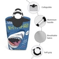 thumbnail image 4 of KLL Great White Shark Laundry Hamper,Large Canvas Fabric Lightweight Storage Basket Toy Organizer Dirty Clothes Collapsible Waterproof, 4 of 6