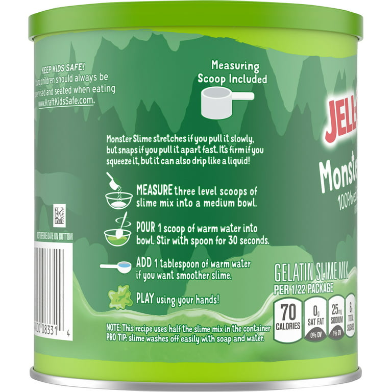 Jell-O Play Slime Making Kit, Monster Slime, 14.8 oz Mix