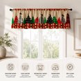 thumbnail image 5 of AshasdS Farmhouse Plaid Christmas Trees Window Valance Rustic Holiday Short Curtain Rod Pocket for Kitchen, 5 of 5