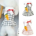 thumbnail image 2 of Plaid Princess Pet Dress Soft Texture Cute Pet Dogs Autumn Dress for Royal Style, 2 of 8