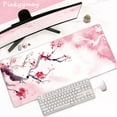 thumbnail image 1 of Pink Cherry Blossoms Mousepad Home Computer Table Large Pc Mouse Pad Art Sakura Keyboard Mause Rug Desk Mat Office Accessories, 1 of 5