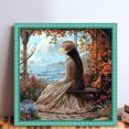 thumbnail image 2 of Kit Punto Cruz para Niña Bordado Con Hilo Algodón Ecológico 11CT Arte 50x50cm, 2 of 9