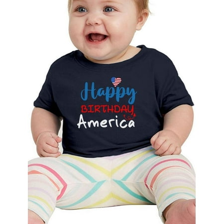 

Happy Birthday America T-Shirt Infant -Image by Shutterstock 6 Months