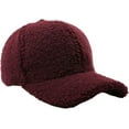 thumbnail image 1 of LinYooLi Winter Baseball Cap for Women Lamb Wool Solid Color Warm Visor Teddy Fleece Hat for Outdoor Travel Adjustable, 1 of 5