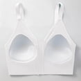 thumbnail image 4 of Floleo Women Front Zipper Sports Bra, Adjustable Strap Workout Top, U-Back Support Bralette, Everyday Yoga & Running Underwear (White,Free Size), 4 of 5