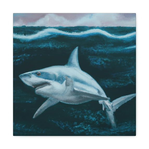 The Shark in Rococo. - Canvas