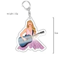 thumbnail image 2 of 2024 Taylors The Swifts Llaveros Cantante Gira Música Periféricos Acrílicos Charms Mochilas Colgantes Decoraciones Accesorios Clave Regalos, 2 of 5