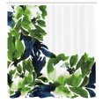 thumbnail image 2 of Ambesonne Floral Shower Curtain, Flowers in Watercolor Effect, 69"Wx75"L, Fern Green, 2 of 4