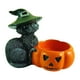 thumbnail image 2 of Decoraciones de Halloween, adornos de Halloween, regalos de Halloween, velas festivas, candelabros, adornos decorativos, artesanías de resina negra europea y fantasma, artesanía de gato negro fantasma, 2 of 6