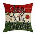 thumbnail image 2 of Zynviq Multicolor Decorative Pillow Covers 18x18inch Christmas Couch Pillow Covers Letters with Zipper Cloth Square, 2 of 7