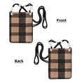 thumbnail image 6 of Multi-Color Cross-Body Handbag 8.27×5.91in Waterproof, Scratch-Resistant And Odor-Free Detachable Shoulder Strap Saddlebrown Buffalo Plaid Check Tartan Scotland_1, 6 of 8