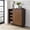 Oak, variant on Nightstand with Metal Legs / Bedside Function / 16"W Drawer Inner Dimension
