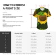 thumbnail image 4 of Honeii Sunflower Print Women's Classic V-Neck T-Shirt,Womens Fashion Tops,Stylish Everyday Top for Women, Casual Summer Spring Outfits Clothes-Medium, 4 of 5