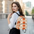 thumbnail image 6 of FORMRS Mini Backpack Purse for Women Quilted Travel Daypack Casual Shoulder Bag, Orange Geometric Circles, 6 of 7