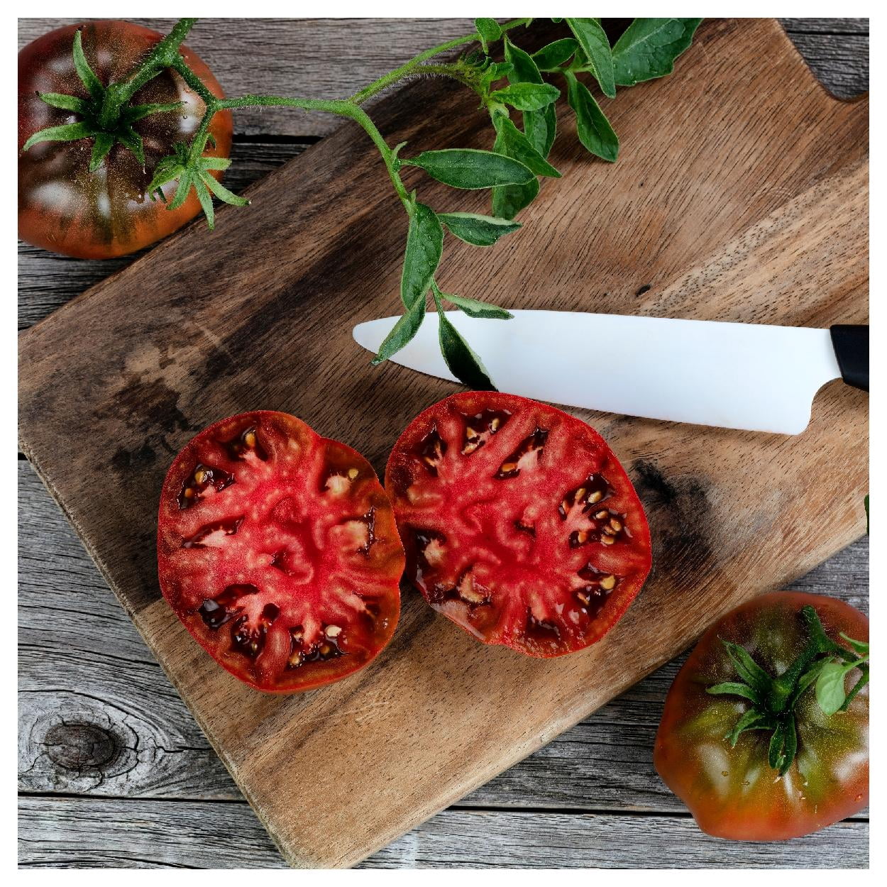 Everwilde Farms - 1/4 lb Black Brandywine Heirloom Tomato Seeds - Gold Vault Bulk Seed Packet