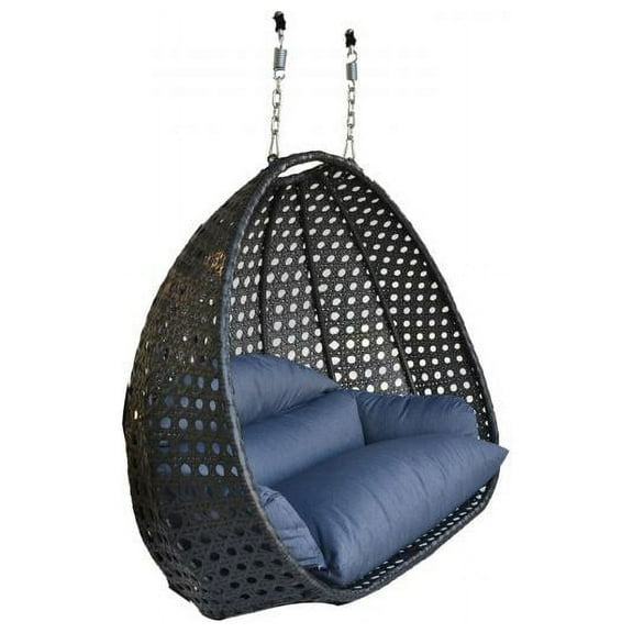 Island Gale Elegant Design Double SEAT Wicker Swing Chair DIY Suit Your OWN Hanging Convenience.