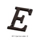 thumbnail image 3 of Ounissouiy Letras de Metal para casa, decoración de hierro impecable, placa para puerta, amplia aplicación, duradera y resistente al óxido, Type3 NO3, 3 of 6