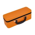 thumbnail image 4 of Tachiuwa Bangle Box PU Leather Portable Handle Shows Fashionable Bracelet Storage Box Orange, 4 of 9
