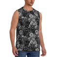 thumbnail image 2 of Balery Black Cats In A Garden Camisetas sin mangas para hombre, absorbe la humedad y protege contra el mal olor.-3X-Large, 2 of 7