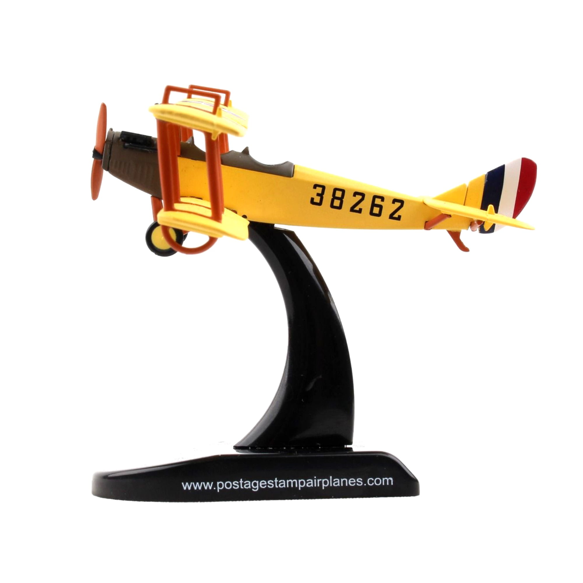 Postage Stamp Planes PS5810-1 1-100 Scale Postage Stamp JN4 Jenny Us Air  Mail Service Model Aircraft Toy