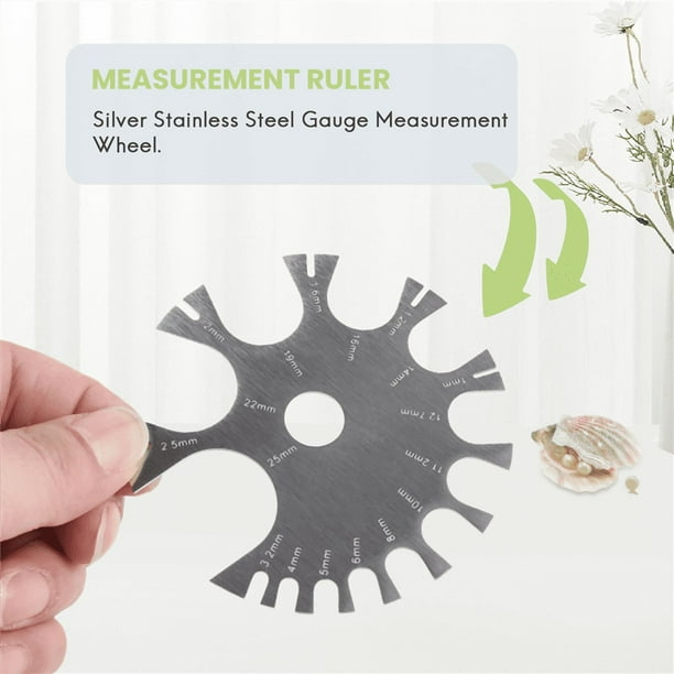 Piercings Gauge, Stainless Steel Body Jewelry Piercings Gauge