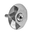 thumbnail image 1 of Cuenco superior del vástago de la horquilla delantera del capó superior 28, tornillos piezas de bicicleta de aleación de aluminio Plata Sharpla Auriculares de bicicleta tapa superior, 1 of 6