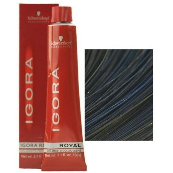 Schwarzkopf Professional Igora Royal Coloration Capillaire Permanente 1-1 Bleu Noir 60 Grammes