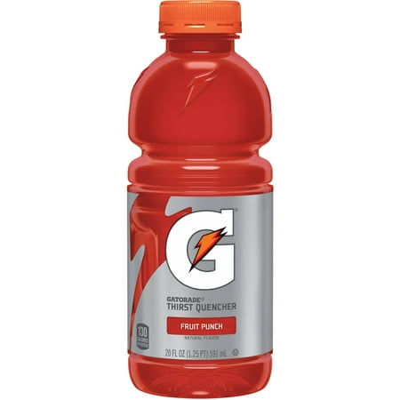 Gatorade G Fruit Punch Thirst Quencher Sports Drink, 20 fl oz, 24-Pack