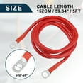 thumbnail image 3 of Car Marine Battery Inverter Cable 5/16"-3/8" 5ft Battery Copper Wire Red, 3 of 7