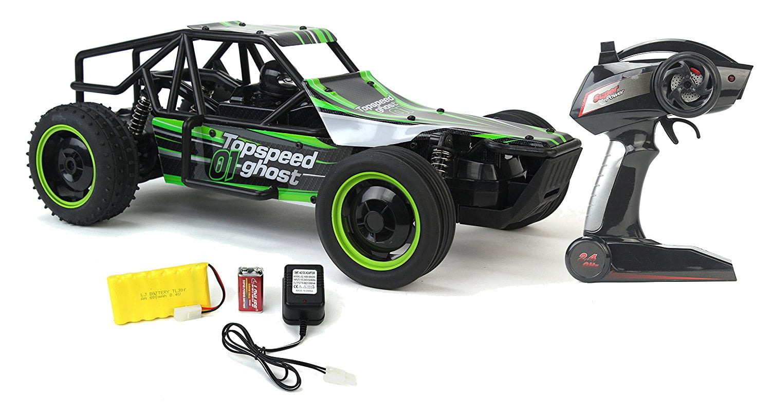 Gallop Ghost Top Speed Control 2.4 GHz Green Toy Buggy Car 1:10 Scale Size Ready To w/ Working Suspension, Shock Absorbers - Walmart.com