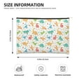 thumbnail image 3 of Cauagu Dinosaur for Tyvek Makeup Bag,Reusable Travel Cosmetic Bag Women Organizer Toiletry Bag Birthday,Gifts for Women Girlfriend Mom Teacher 6.5’’*8.9’’, 3 of 7