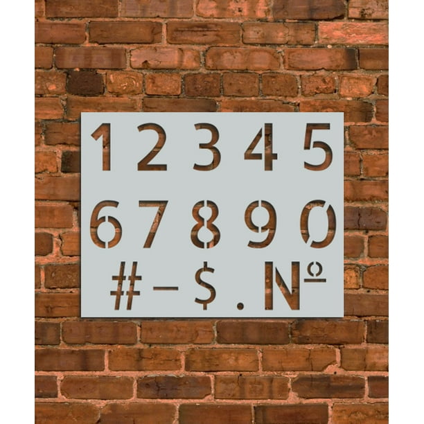 Numbers Kit Stencil