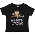 thumbnail image 3 of Inktastic My Nonni Loves Me Grandchild Owl Girls Toddler T-Shirt, 3 of 5