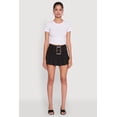 thumbnail image 2 of Womens Trendy Belted Front High Waisted Mini Pleated Skirt, 2 of 6