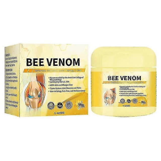 20g Bee Venom Joint and Bone Therapy Cream, Relieves Lumbar Spine Shoulder Neck Joint Muscle Pain and Discomfort Care Cream
