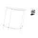 thumbnail image 5 of Mesita de noche de acrílico,Mesa auxiliar de acrílico transparente Mesa auxiliar transparente en capas,Mesa pequeña de acrílico,mesita de noche pequeña,compacta,Servilletero de, 5 of 8